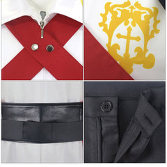 Castlevania: Nocturne Saison 2(2025) Belmont Tenue Blanche et Rouge Cosplay Costume