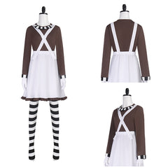 Charlie et la Chocolaterie Willy Wonka Robe Marron et Rose Cosplay Costume