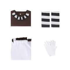 Charlie et la Chocolaterie Willy Wonka Robe Marron et Rose Cosplay Costume