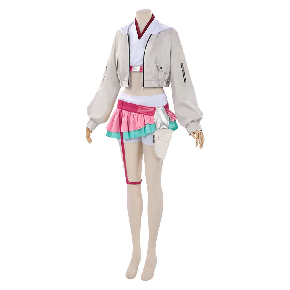 Cosmic Princess Kaguya(2026) Roka Ayatsumugi Tenue Blanche et Rose Cosplay Costume