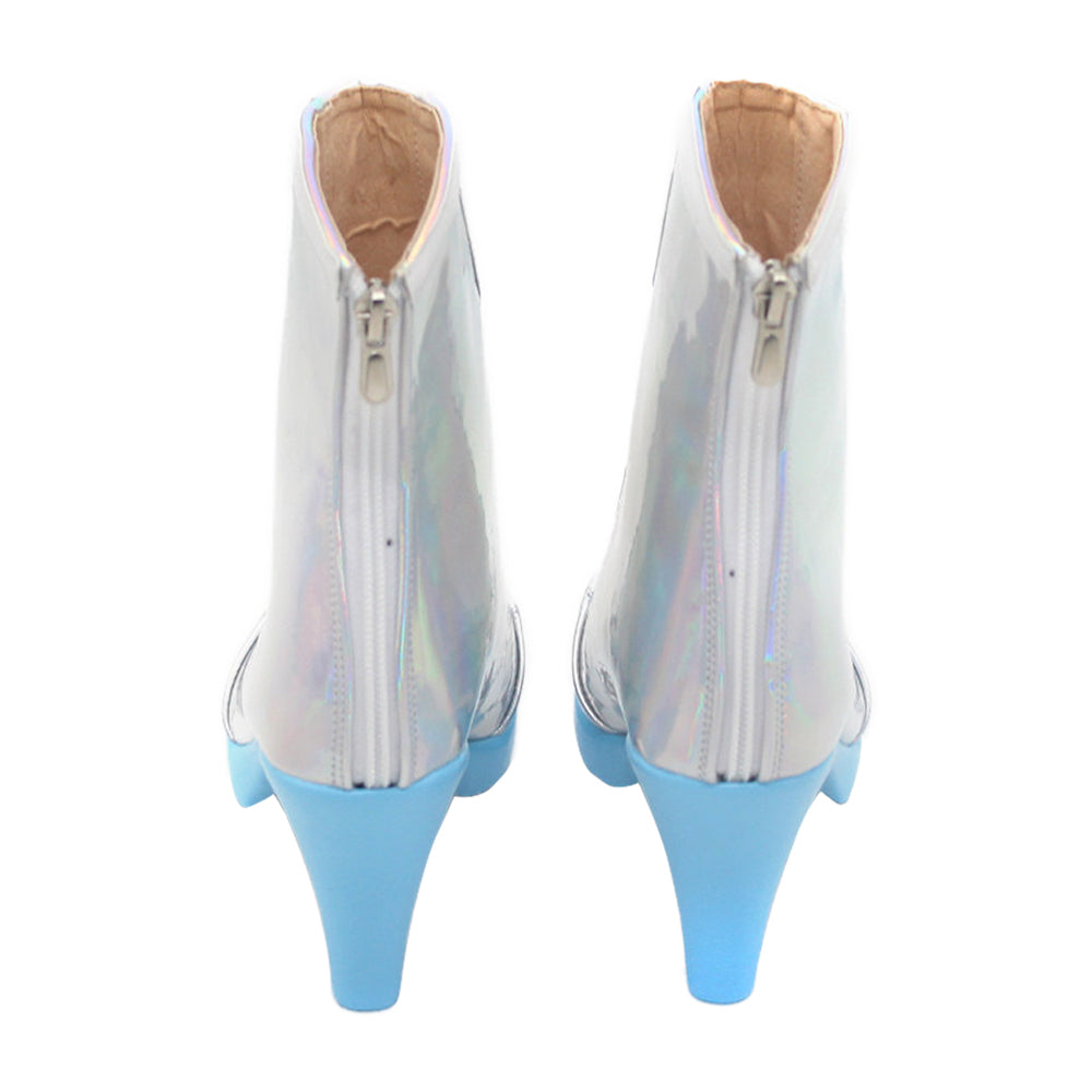 Cosplay Accessoire Ashe Overwatch Jeu Cosplay Chaussures Argentées Femme