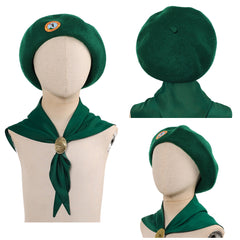 Cosplay Accessorie Enfant Scouts Troop Beverly Hills(1989) Film Cosplay Chapeau et Echarpe Verts