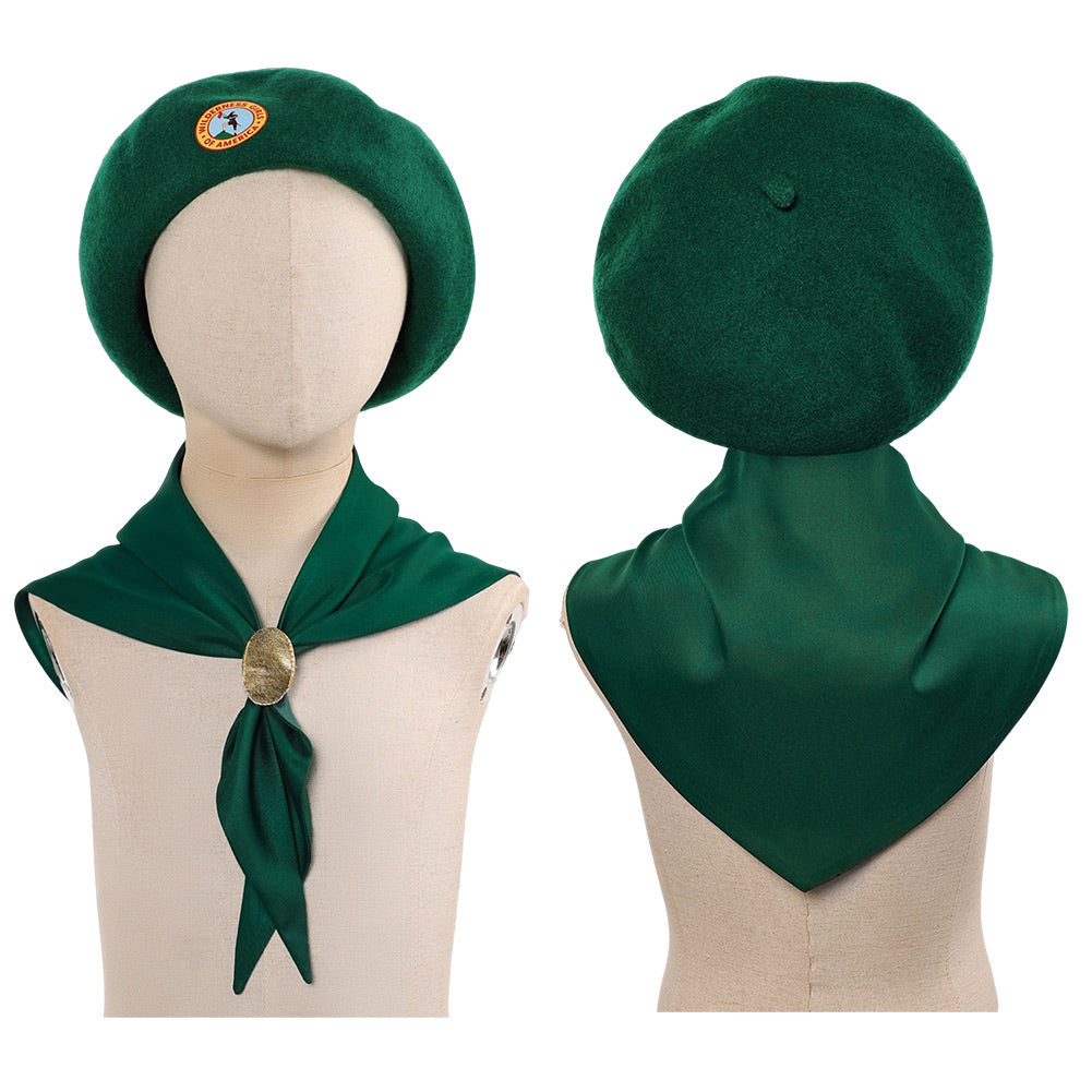 Cosplay Accessorie Enfant Scouts Troop Beverly Hills(1989) Film Cosplay Chapeau et Echarpe Verts