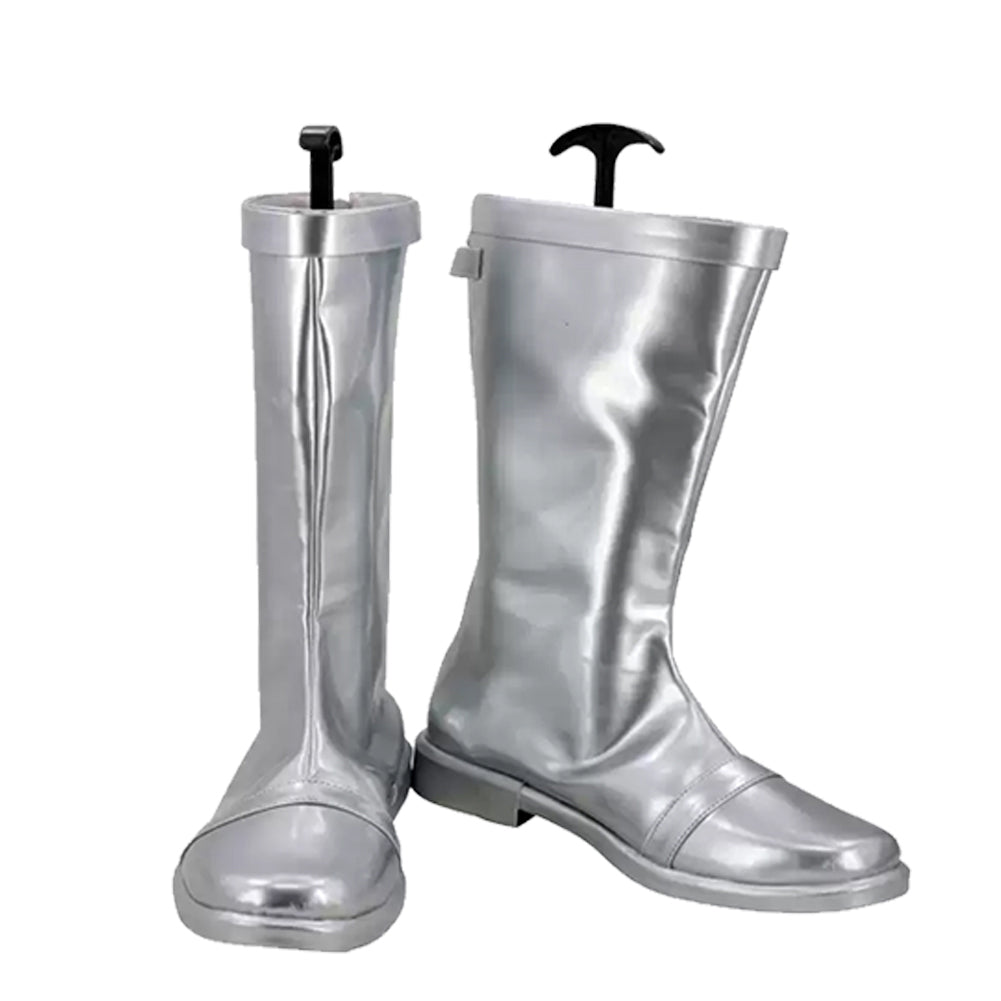 Cosplay Chaussures Masked Rider TV Chaussures Argentées Homme