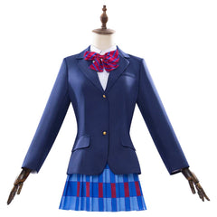 Cosplay Costume μ's Love Live! School Idol Project Anime Cosplay Uniforme Scolaire Bleue Femme