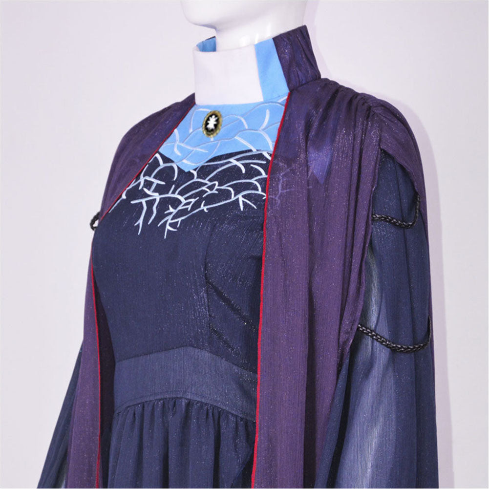 Cosplay Costume Agatha Harkness Wanda Vision TV Cosplay Robe Violette Femme