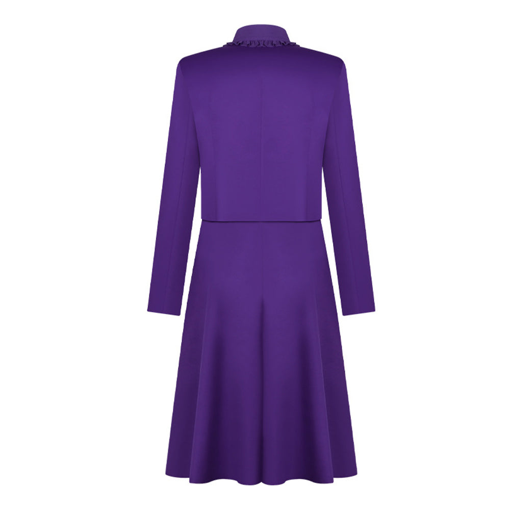 Cosplay Costume Agnes The Testaments(2026) TV Cosplay Tenue Violette Femme