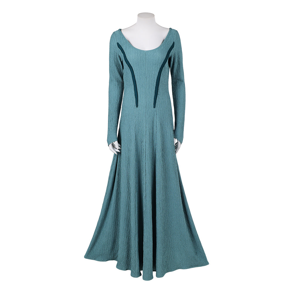 Cosplay Costume Alicent Hightower House of The Dragon 3(2026) TV Cosplay Robe Bleu-vert Femme
