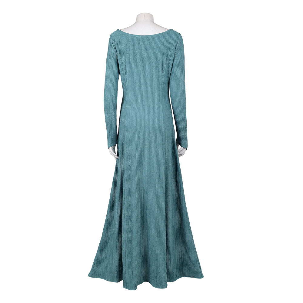 Cosplay Costume Alicent Hightower House of The Dragon 3(2026) TV Cosplay Robe Bleu-vert Femme