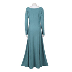 Cosplay Costume Alicent Hightower House of The Dragon 3(2026) TV Cosplay Robe Bleu-vert Femme