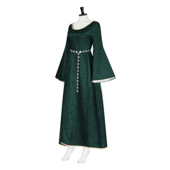 Cosplay Costume Alicent Hightower House of the Dragon 3(2026) TV Cosplay Robe Verte avec Chaîne de Taille Femme