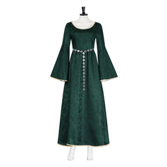 Cosplay Costume Alicent Hightower House of the Dragon 3(2026) TV Cosplay Robe Verte avec Chaîne de Taille Femme