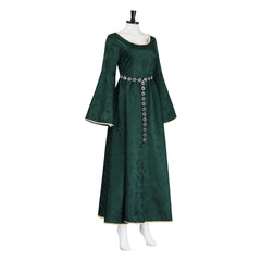 Cosplay Costume Alicent Hightower House of the Dragon 3(2026) TV Cosplay Robe Verte avec Chaîne de Taille Femme