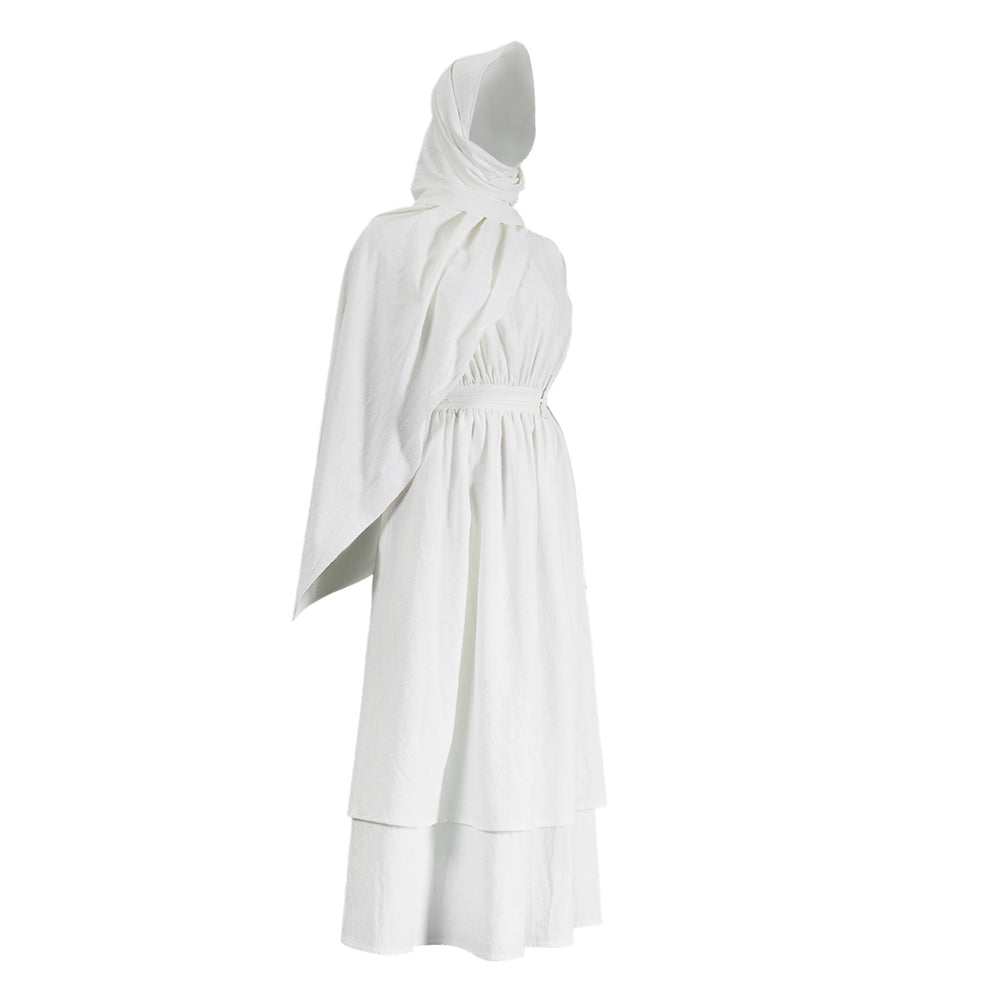 Cosplay Costume Athana The Odyssey(2026) Film Cosplay Robe Blanche Femme Ver.2