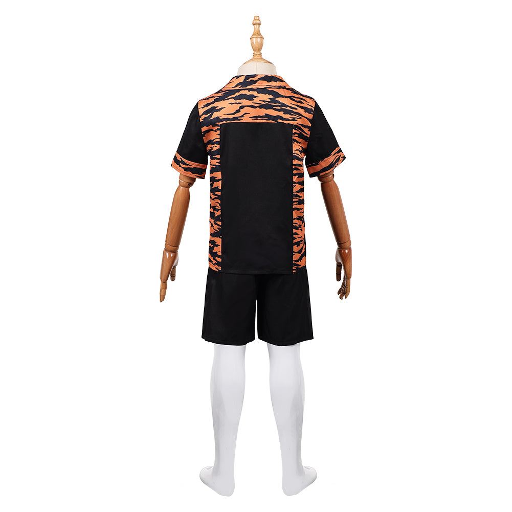 Cosplay Costume Aurora Dust Bunny Film Cosplay Tenue Noire et Orange Enfant
