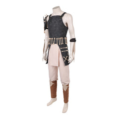 Cosplay Costume Baraka Mortal Kombat 2(2026) Film Cosplay Tenue Noire et Beige Homme
