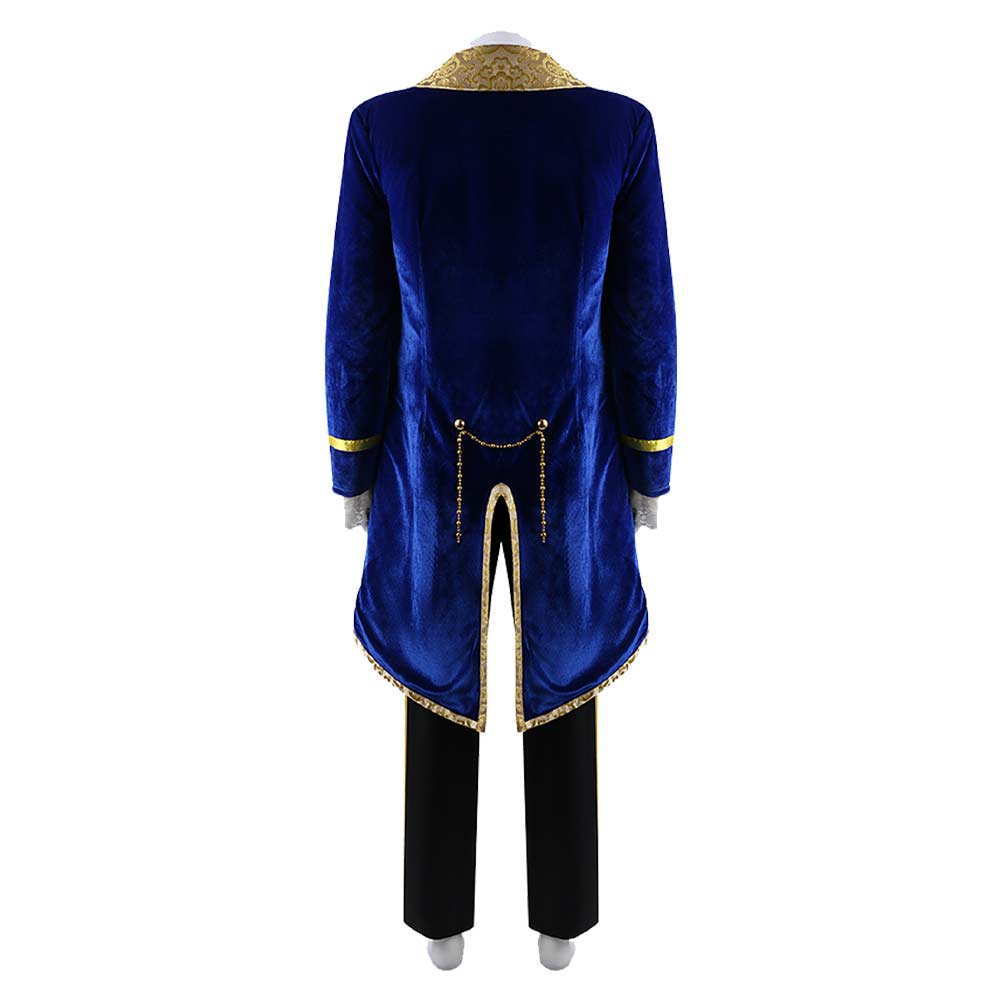 Cosplay Costume Beast La Belle et la Bête Film Cosplay Tenue Bleue et Noire Homme