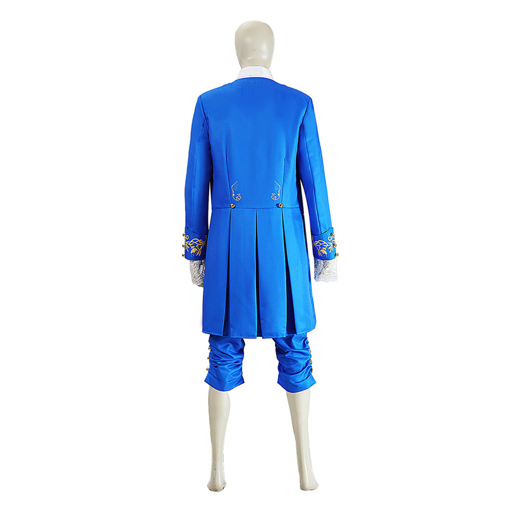 Cosplay Costume Beast La Belle et la Bête Film Cosplay Tenue Bleue Homme