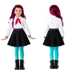 Cosplay Costume Billie Hexed(2026) Film Cosplay Tenue Noire et Blanche Enfant