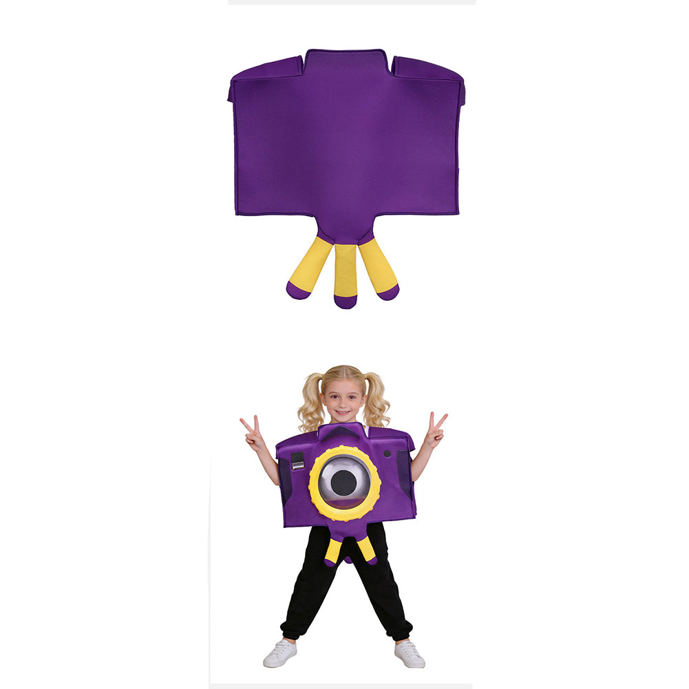 Cosplay Costume Camera Film Cosplay Combinaison Violette Enfant