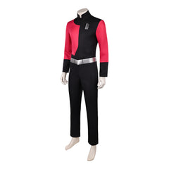 Cosplay Costume Captain Invincible 4(2026) TV Cosplay Combinaison Rouge et Noire Homme
