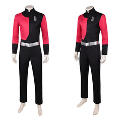Cosplay Costume Captain Invincible 4(2026) TV Cosplay Combinaison Rouge et Noire Homme