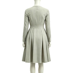 Cosplay Costume Caroline Little House on the Prairie(2026) TV Cosplay Robe Grise Femme