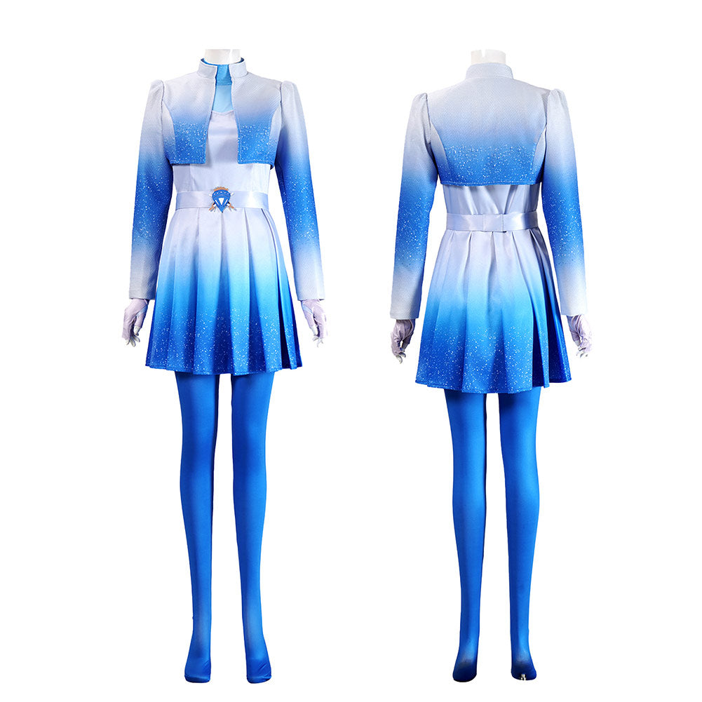 Cosplay Costume Chloe Descendants: The Rise of Red Film Cosplay Tenue Bleue Femme