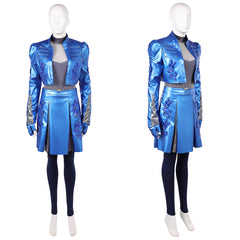 Cosplay Costume Chloe Descendants: Wicked Wonderland(2026) Film Cosplay Tenue Bleue et Noire Femme