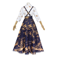 Cosplay Costume Clair Clair Obscur:Expedition 33 Jeu Cosplay Robe Noire et Jaune Femme
