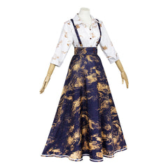 Cosplay Costume Clair Clair Obscur:Expedition 33 Jeu Cosplay Robe Noire et Jaune Femme