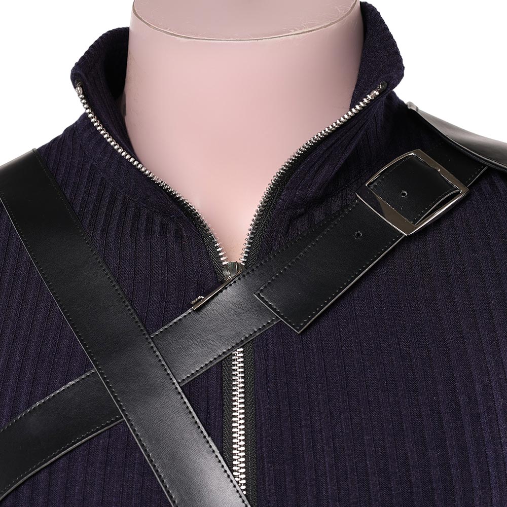 Cosplay Costume Cloud Final Fantasy VII : Advent Children Jeu Cosplay Tenue Noire Homme