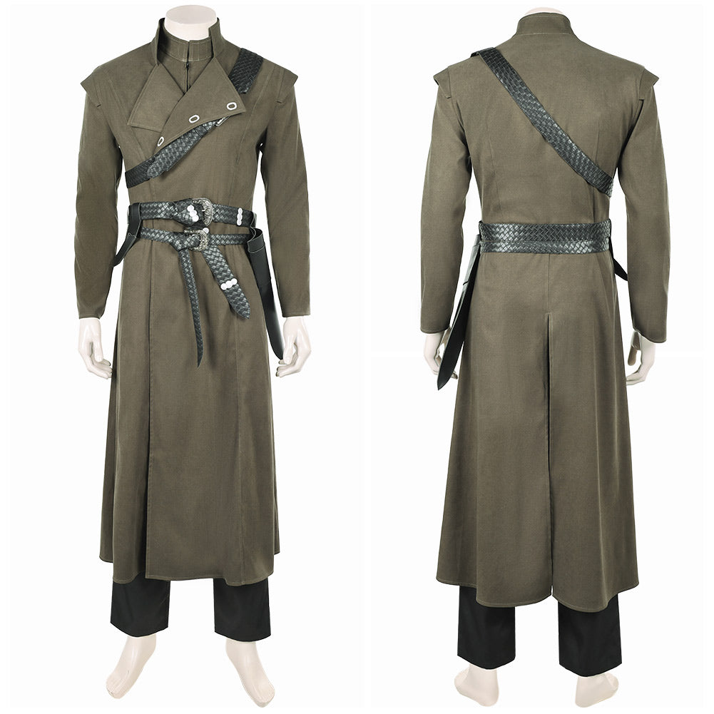 Cosplay Costume Corlys Velaryon The Sea Snake House of the Dragon 3(2026) Tenue Médiévale Verte Homme