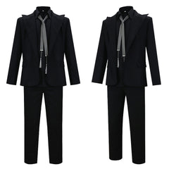 Cosplay Costume Crowley Good Omens 3(2026) Film Cosplay Tenue Noire Homme