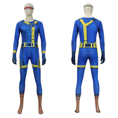 Cosplay Costume Cyclops Avengers 5(2026) Film Cosplay Combinaison Bleue Homme