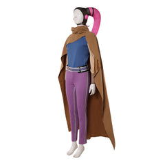 Cosplay Costume Devon Izara Maul: Seigneur de l'Ombre(2026) TV Cosplay Tenue Bleue et Violette avec Cape Femme