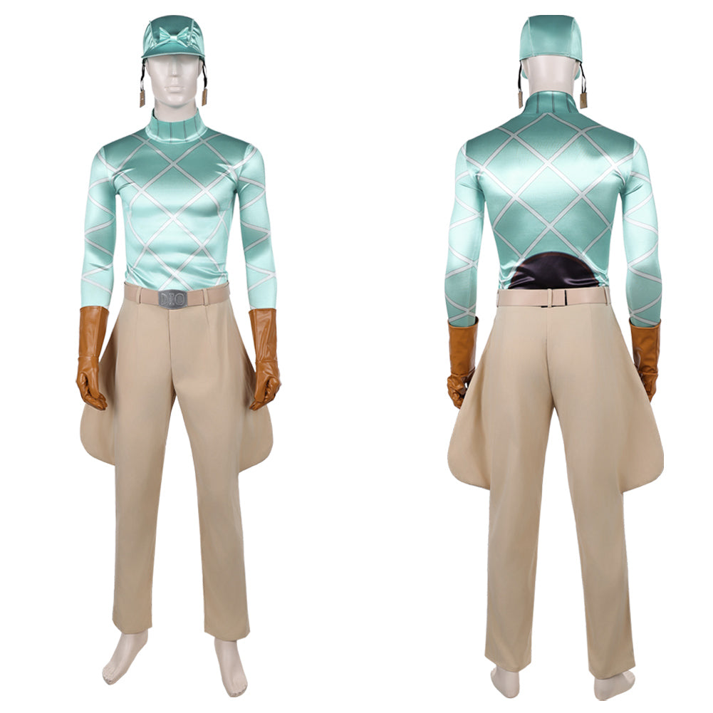 Cosplay Costume Diego Brando JJBA 7(2026) Anime Cosplay Tenue Verte et Marron Homme