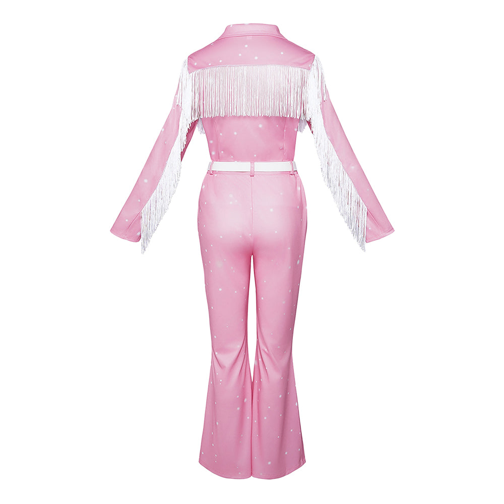 Cosplay Costume Dolly Parton Jake Farris Rhinestone(1984) Film Cosplay Tenue Rose Femme