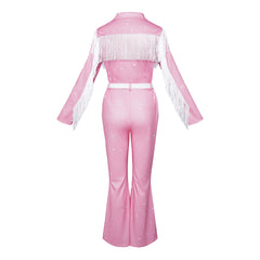 Cosplay Costume Dolly Parton Jake Farris Rhinestone(1984) Film Cosplay Tenue Rose Femme