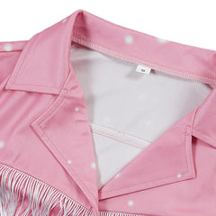 Cosplay Costume Dolly Parton Jake Farris Rhinestone(1984) Film Cosplay Tenue Rose Femme