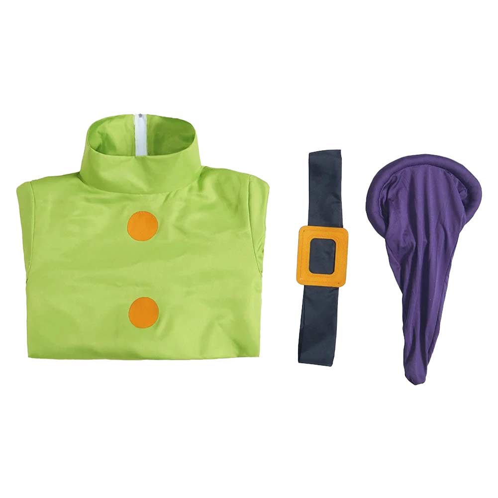 Cosplay Costume Dopey Blanche Neige Film Cosplay Tenue Verte Homme
