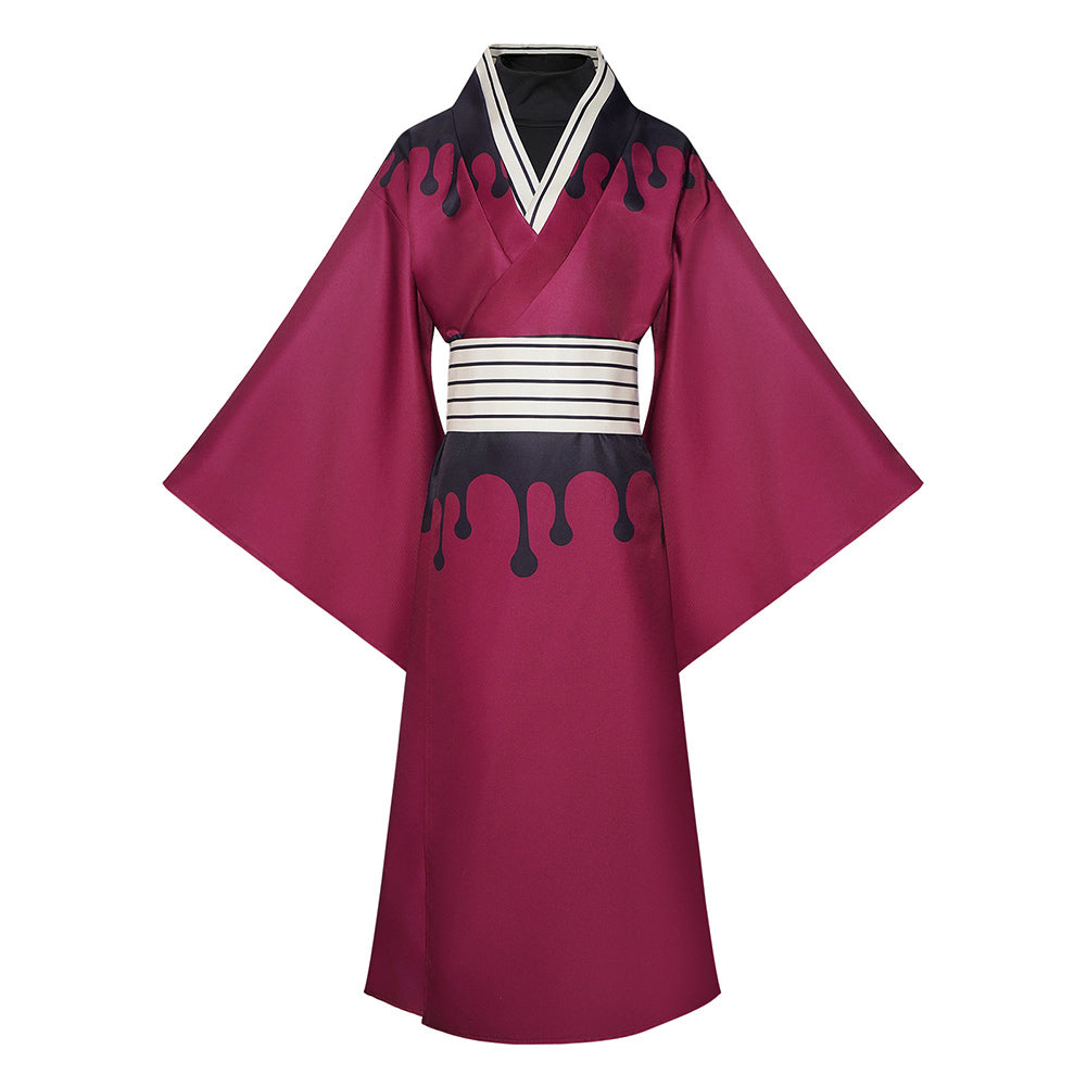 Cosplay Costume Douma Les Rôdeurs de la Nuit Anime Cosplay Kimono Rouge Homme