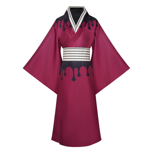 Cosplay Costume Douma Les Rôdeurs de la Nuit Anime Cosplay Kimono Rouge Homme