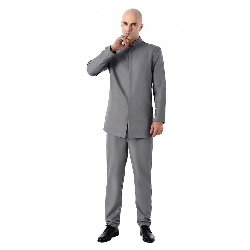 Cosplay Costume Dr. Evil Austin Powers Film Cosplay Tenue Grise Homme