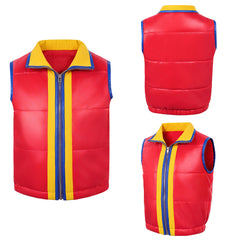 Cosplay Costume Dustin Henderson Stranger Things: Tales from '85(2026) TV Cosplay Gilet Rouge Enfant