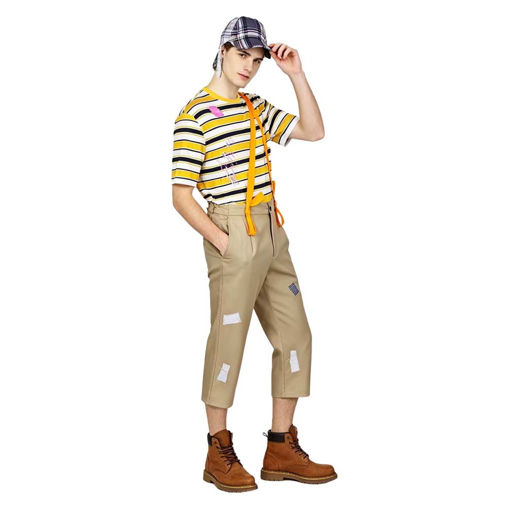 Cosplay Costume El Chavo Le Garçon du Huitième TV Cosplay Tenue Jaune Homme