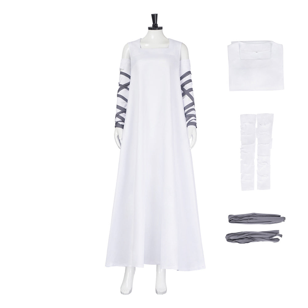 Cosplay Costume Elizabeth Frankenstein Fillm Cosplay Robe Blanche Femme