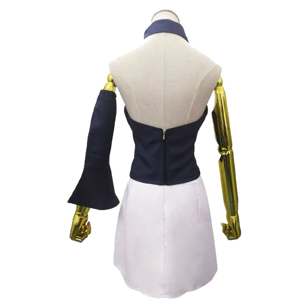 Cosplay Costume Elizabeth Liones The Seven Deadly Sins: Origin(2026) Jeu Cosplay Tenue Blanche et Bleue Femme