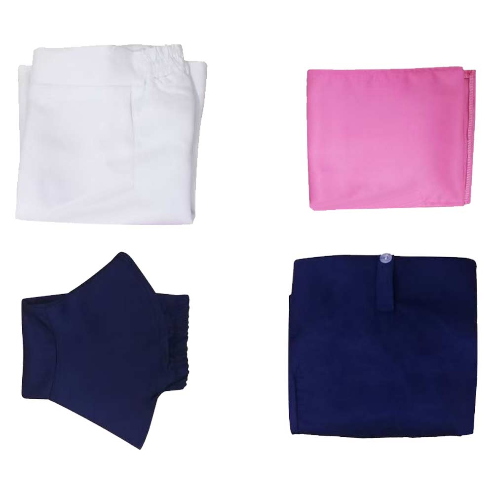 Cosplay Costume Elizabeth Liones The Seven Deadly Sins: Origin(2026) Jeu Cosplay Tenue Blanche et Bleue Femme
