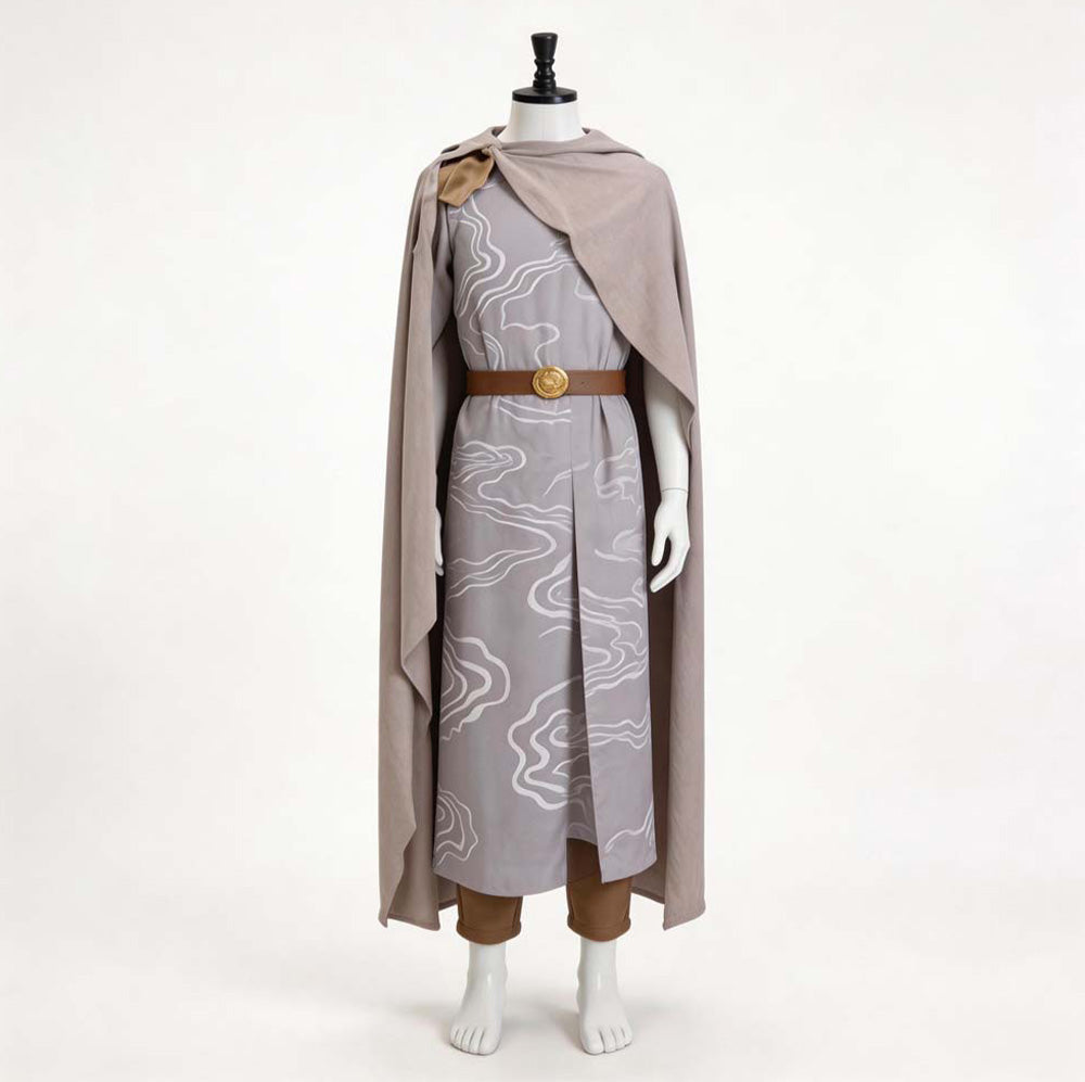 Cosplay Costume Elrond The Lord of the Rings(2026) Film Cosplay Tenue Grise Homme